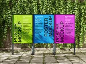 Outdoor posters mockup - Instant Download