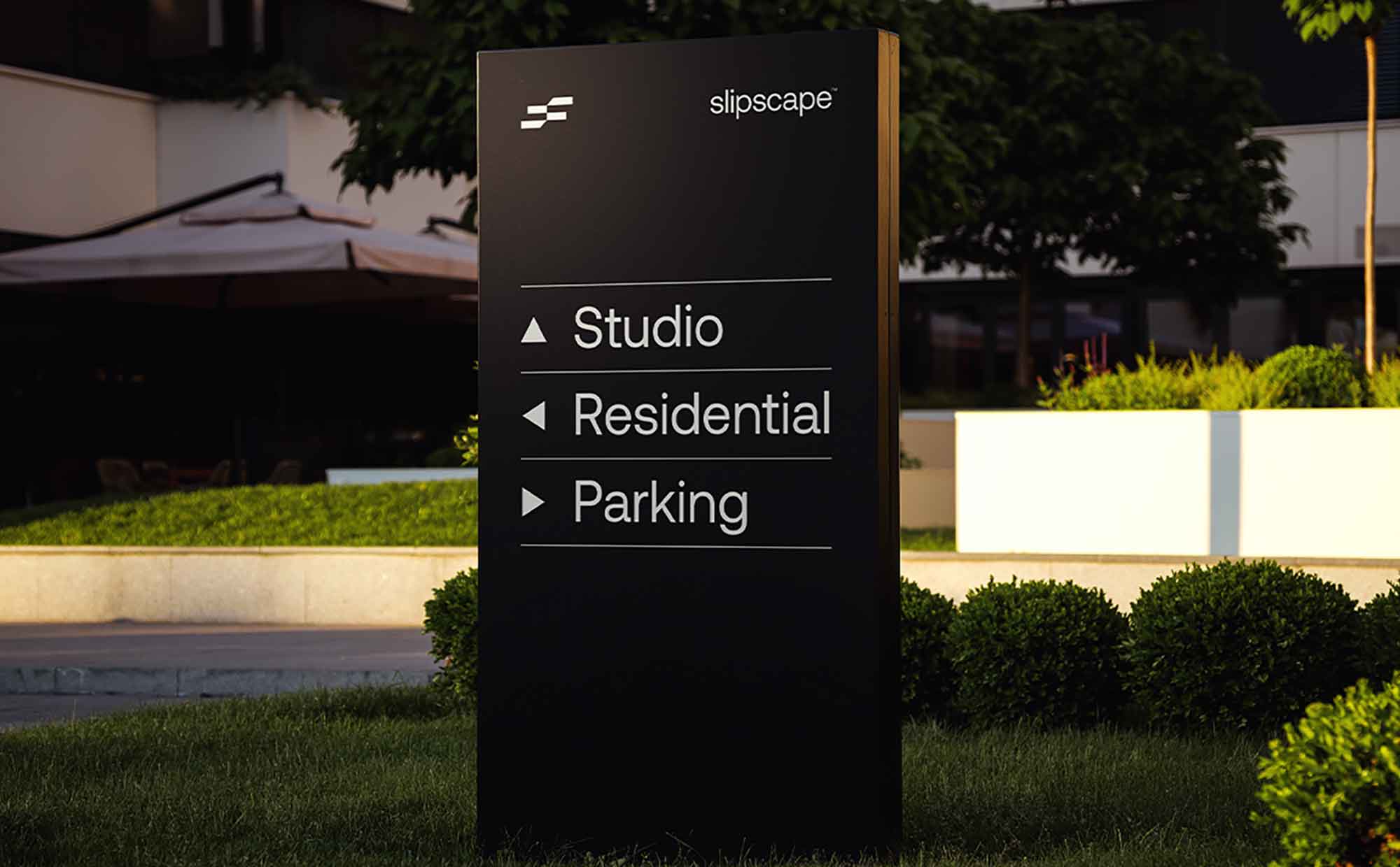 Outdoor Wayfinding Sign Mockup