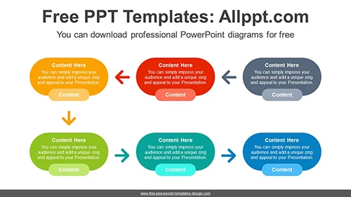 Oval Banner Process PowerPoint Diagram