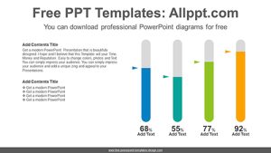 Oval bar chart PowerPoint Diagram Template