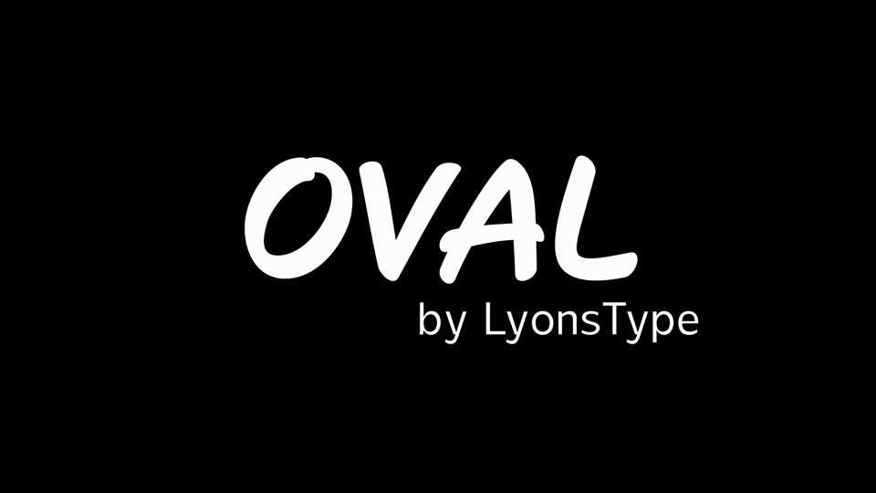 Oval Font › Fontesk