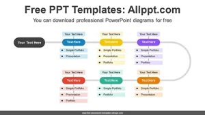 Oval List Process PowerPoint Diagram