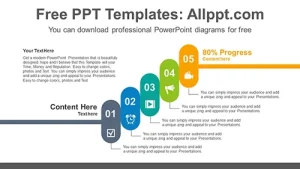 Oval step up PowerPoint Diagram Template
