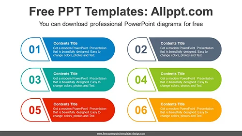 Oval Text Box Banner PowerPoint Diagram