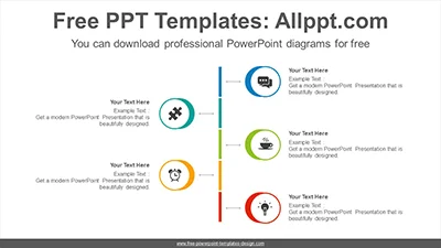 Overlapped circle list PowerPoint Diagram Template