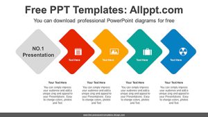 Overlapping Rhombus PowerPoint Diagram