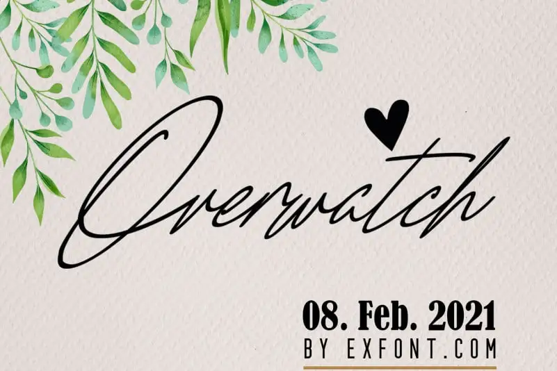 Overwatch Signature Font