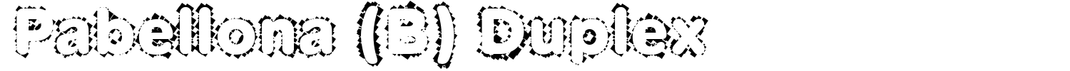 Pabellona (B) Duplex Font