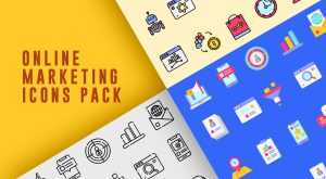 Pack of Online Marketing Icons-graphics fuel