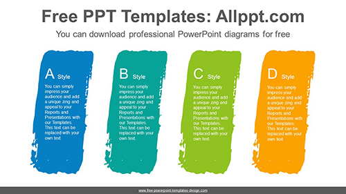Paint Marks Banner PowerPoint Diagram
