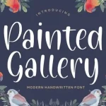 Painted Gallery Handwritten Font - Fonte Grátis Painted Gallery Handwritten Font