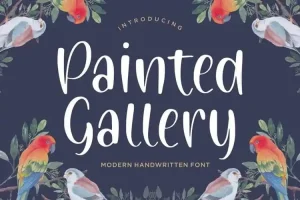 Painted Gallery Handwritten Font