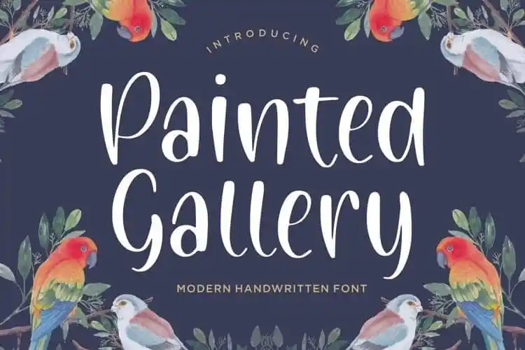 Painted Gallery Handwritten Font