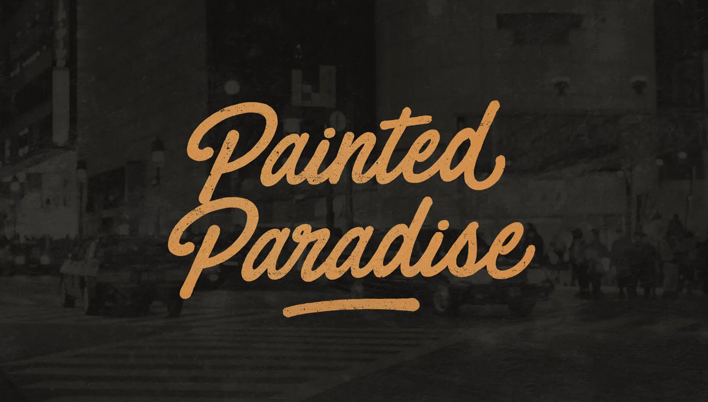 Painted Paradise Font