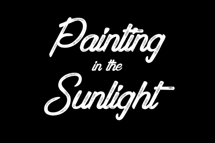 Painting in the Sunlight Font