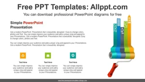 Painting Mark Building PowerPoint Diagram