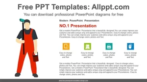 Painting Work PowerPoint Diagram