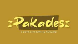 Pakades Font › Fontesk