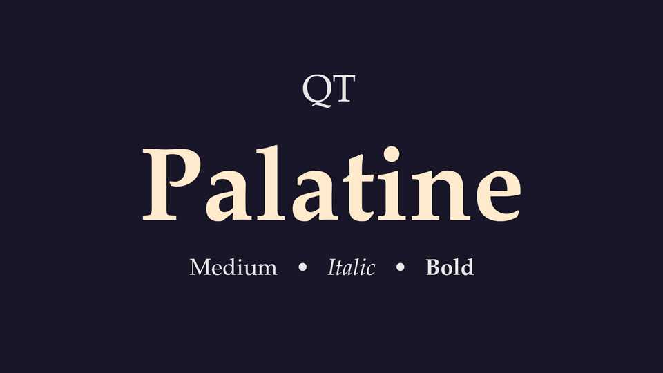Palatine Font Family › Fontesk