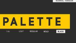 Palette Font › Fontesk