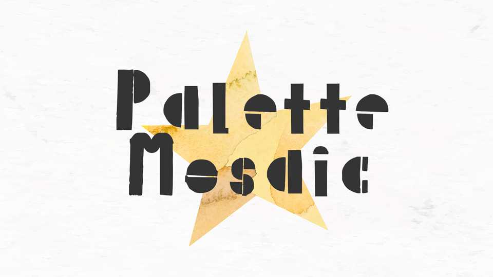 Palette Mosaic Font › Fontesk