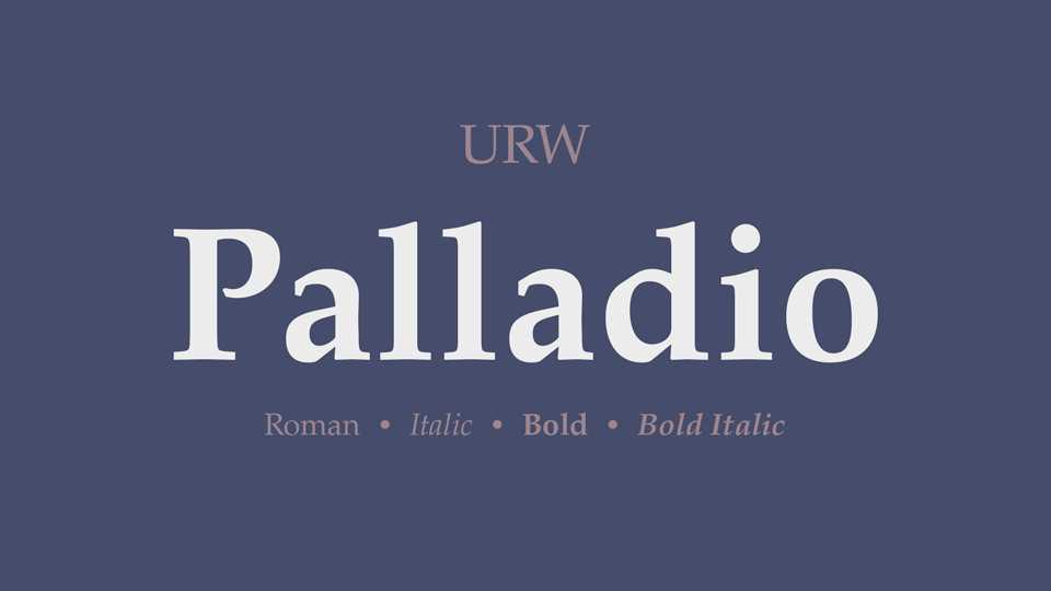 Palladio Font Family › Fontesk