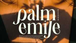 Palm Emile Font › Fontesk