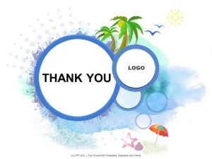 Palm trees-Shells-PPT-Design
