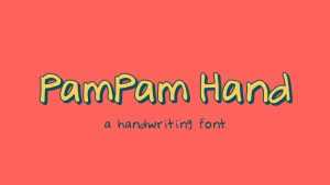 PamPam Hand Font › Fontesk