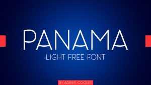 Panama Light Font › Fontesk