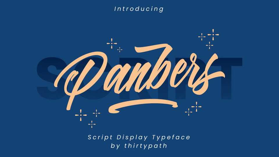 Panbers Script Font › Fontesk