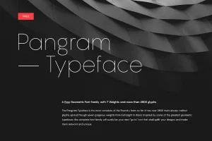 Pangram Sans Font Family