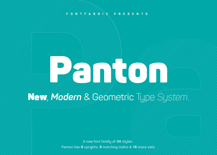 Panton Free Modern Geometric Font