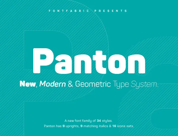 Panton Typeface