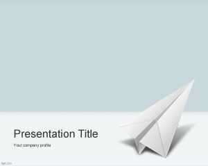 Paper Airplane PowerPoint Template