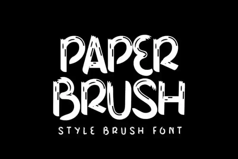 Paper Brush Font
