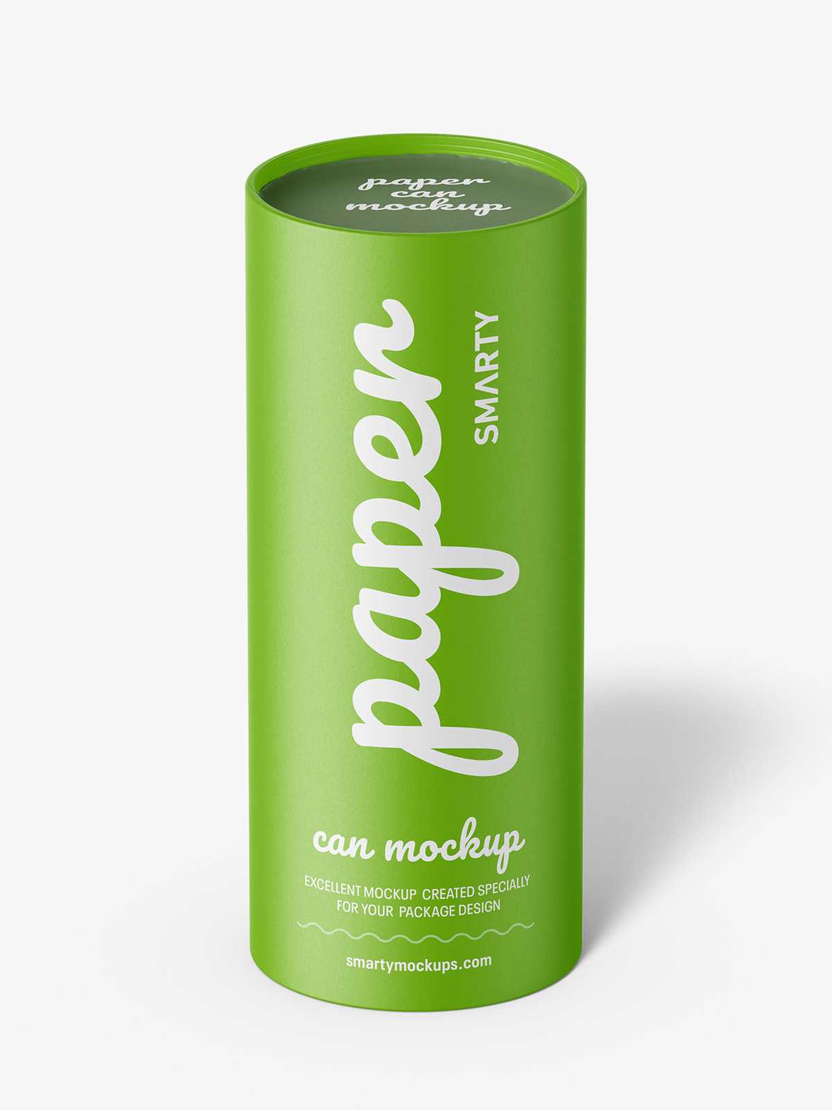 Paper can mockup