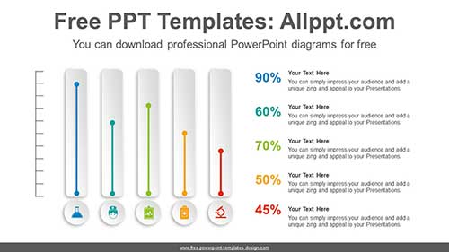 Paper card chart PowerPoint Diagram