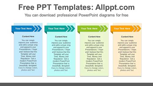Paper Cards Banner PowerPoint Diagram