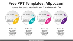 Paper Circle List PowerPoint Diagram Template