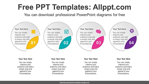 Paper Circle List PowerPoint Diagram Template