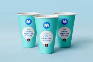 Paper coffee cup mockup