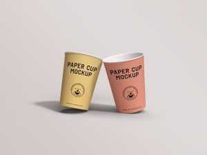 Paper Cups Mockup
