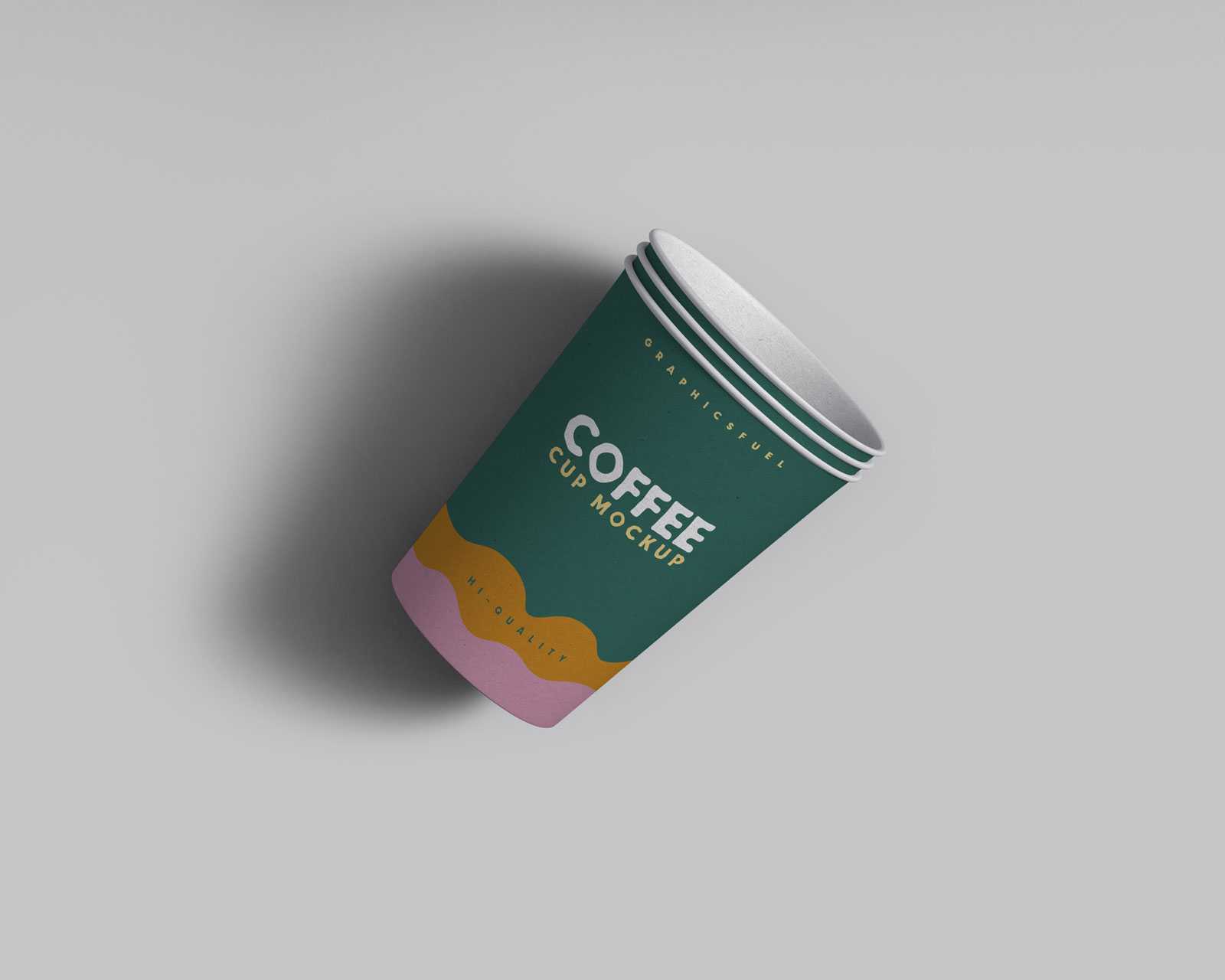 Paper Disposable Coffee Cup Mockup