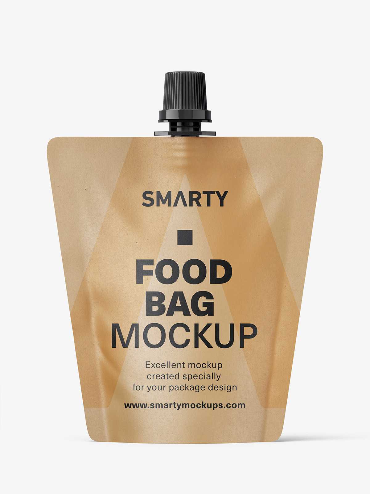 Paper food pouch mockup
