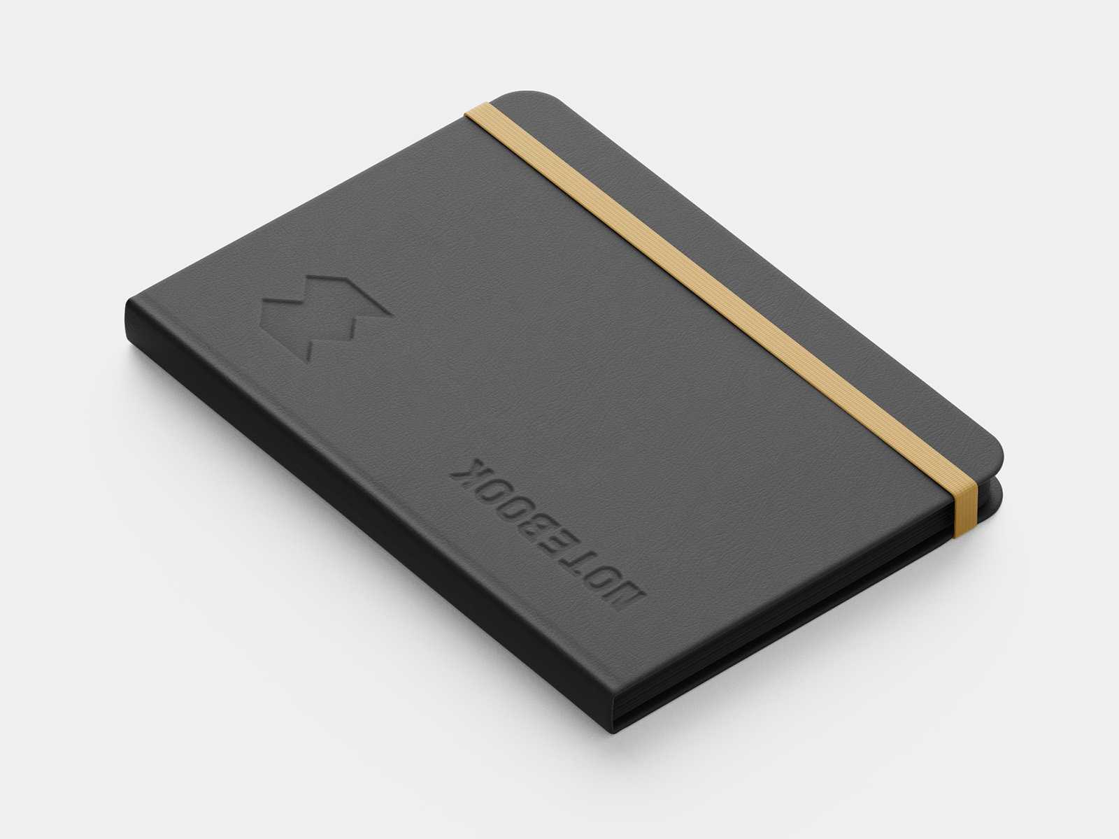 Paper notebook mockup