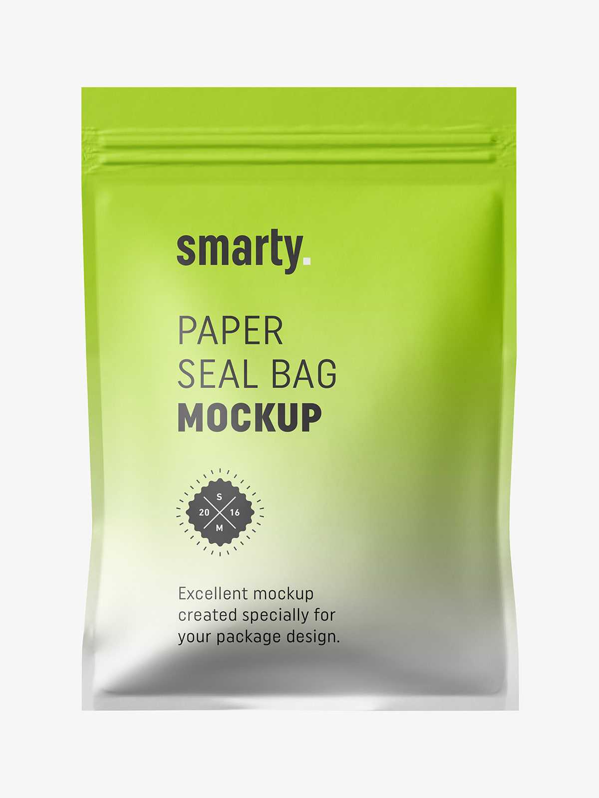 Paper seal bag mockup