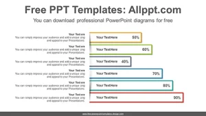 Paper texture bar chart PowerPoint Diagram Template