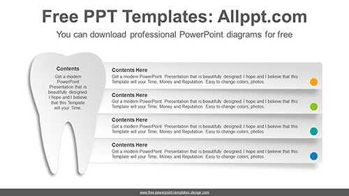 Paper Texture Tooth PowerPoint Diagram