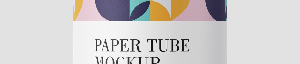 Paper tube mockup